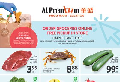 Al Premium Food Mart (Eglinton Ave.) Flyer October 15 to 21