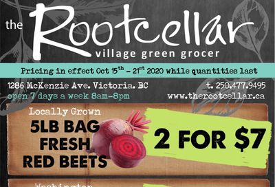 The Root Cellar Flyer October 15 to 21