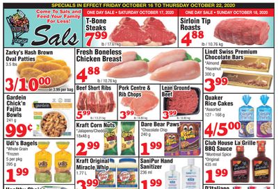 Sal's Grocery Flyer October 16 to 22