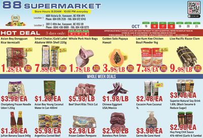 88 Supermarket Flyer October 15 to 21