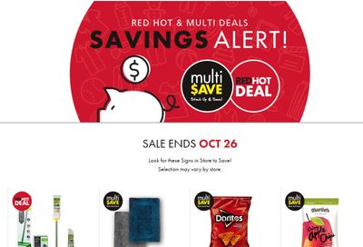 The Bargain Shop and Red Apple Stores Multi-Save Deals October 15 to 26