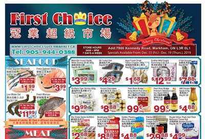 First Choice Supermarket Flyer December 13 to 19