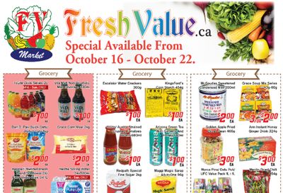 Fresh Value Flyer October 16 to 22