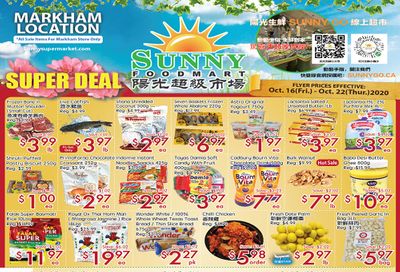 Sunny Foodmart (Markham) Flyer October 16 to 22