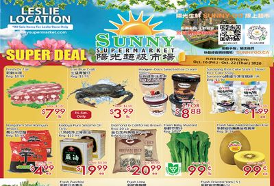 Sunny Supermarket (Leslie) Flyer October 16 to 22