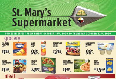 St. Mary's Supermarket Flyer October 16 to 22