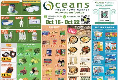 Oceans Fresh Food Market (Brampton) Flyer October 16 to 22