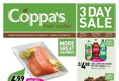Coppa's Fresh Market 3-Days Sale Flyer October 16 to 18