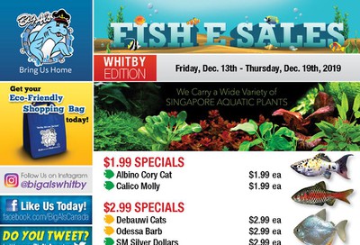 Big Al's (Whitby) Weekly Specials December 13 to 19