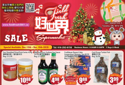 Field Fresh Supermarket Flyer December 13 to 19