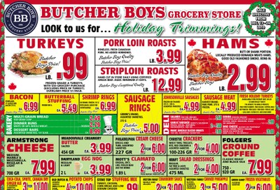 Butcher Boys Grocery Store Flyer December 13 to 24