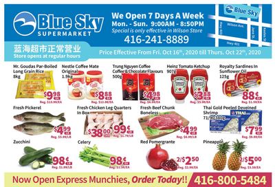 Blue Sky Supermarket (North York) Flyer October 16 to 22