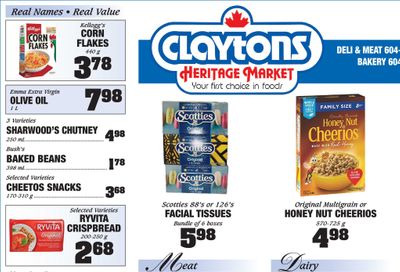 Claytons Heritage Market Flyer October 16 to 22