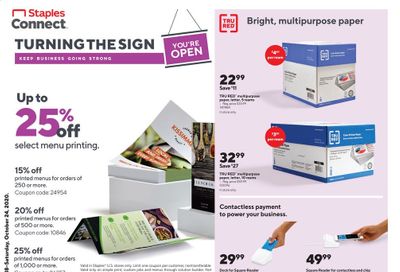 Staples Weekly Ad Flyer October 18 to October 24