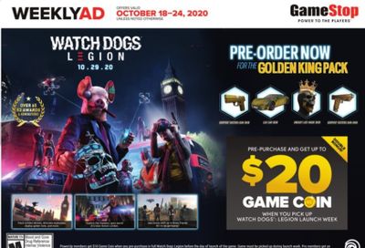 GameStop Weekly Ad Flyer October 18 to October 24