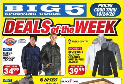 Big 5 Weekly Ad Flyer October 18 to October 24