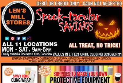 Len's Mill Stores Flyer October 18 to 31