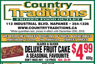 Country Traditions Flyer December 12 to 20
