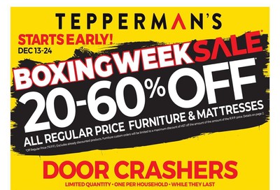 Tepperman's Flyer December 13 to 24