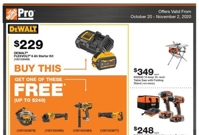 Home Depot Pro Flyer October 20 to November 2