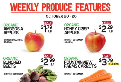 Pomme Natural Market Flyer October 20 to 26