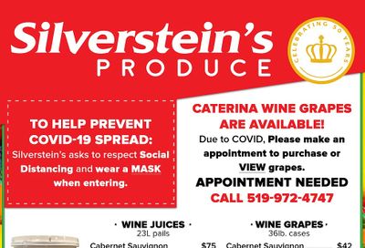 Silverstein's Produce Flyer October 20 to 24