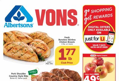 Vons (CA, NV) Weekly Ad Flyer October 21 to October 27