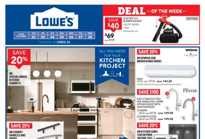 Lowe's Flyer October 22 to 28