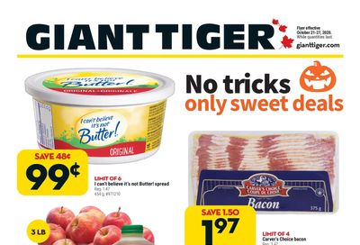 Giant Tiger (Atlantic) Flyer October 21 to 27