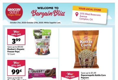 Grocery Outlet Weekly Ad Flyer October 21 to October 27