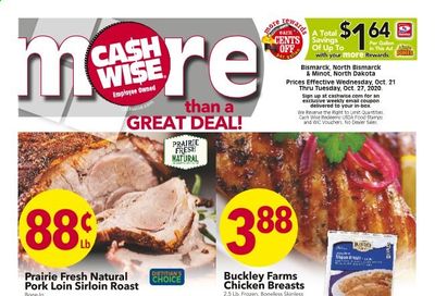 Cash Wise (MN, ND) Weekly Ad Flyer October 21 to October 27