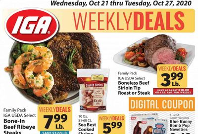 IGA Weekly Ad Flyer October 21 to October 27