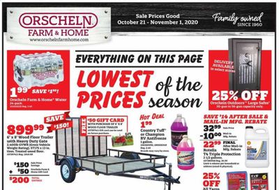 Orscheln Farm and Home Weekly Ad Flyer October 21 to November 1