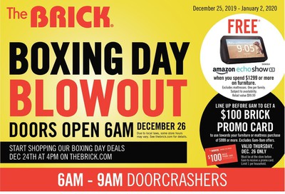 The Brick Boxing Day and Boxing Week Blowout Flyer December 25 to January 2