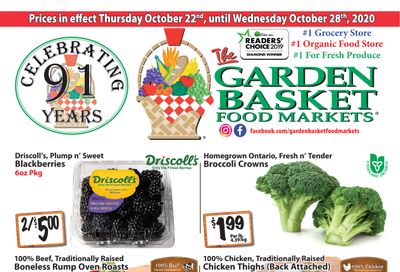 The Garden Basket Flyer October 22 to 28