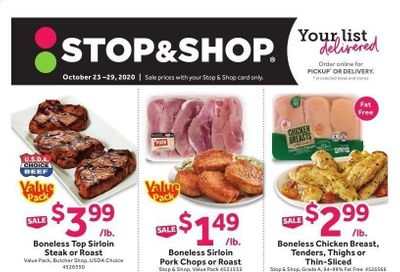 Stop & Shop (NJ) Weekly Ad Flyer October 23 to October 29