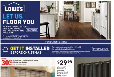 Lowe's Weekly Ad Flyer October 22 to November 4