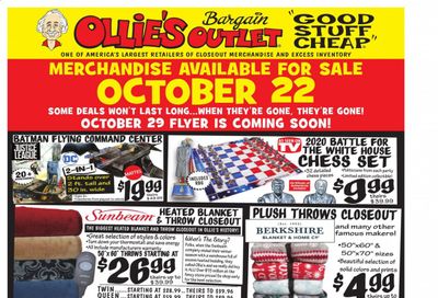 Ollie's Bargain Outlet Weekly Ad Flyer October 22 to October 28