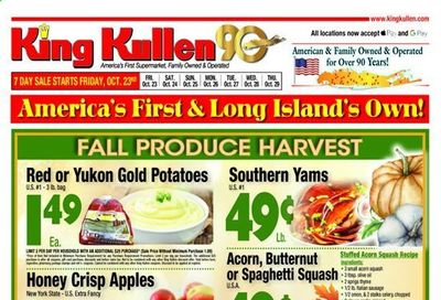 King Kullen Weekly Ad Flyer October 23 to October 29