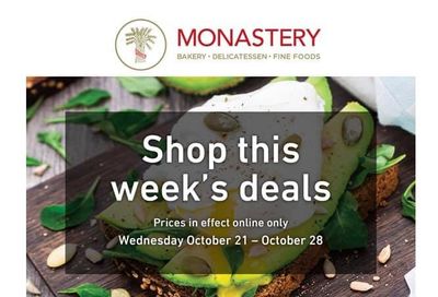 Monastery Bakery Flyer October 21 to 28