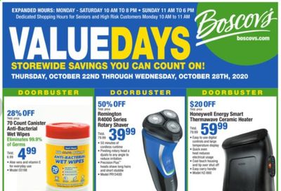 Boscov's Weekly Ad Flyer October 22 to October 28