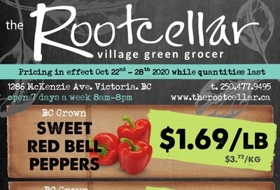 The Root Cellar Flyer October 22 to 28