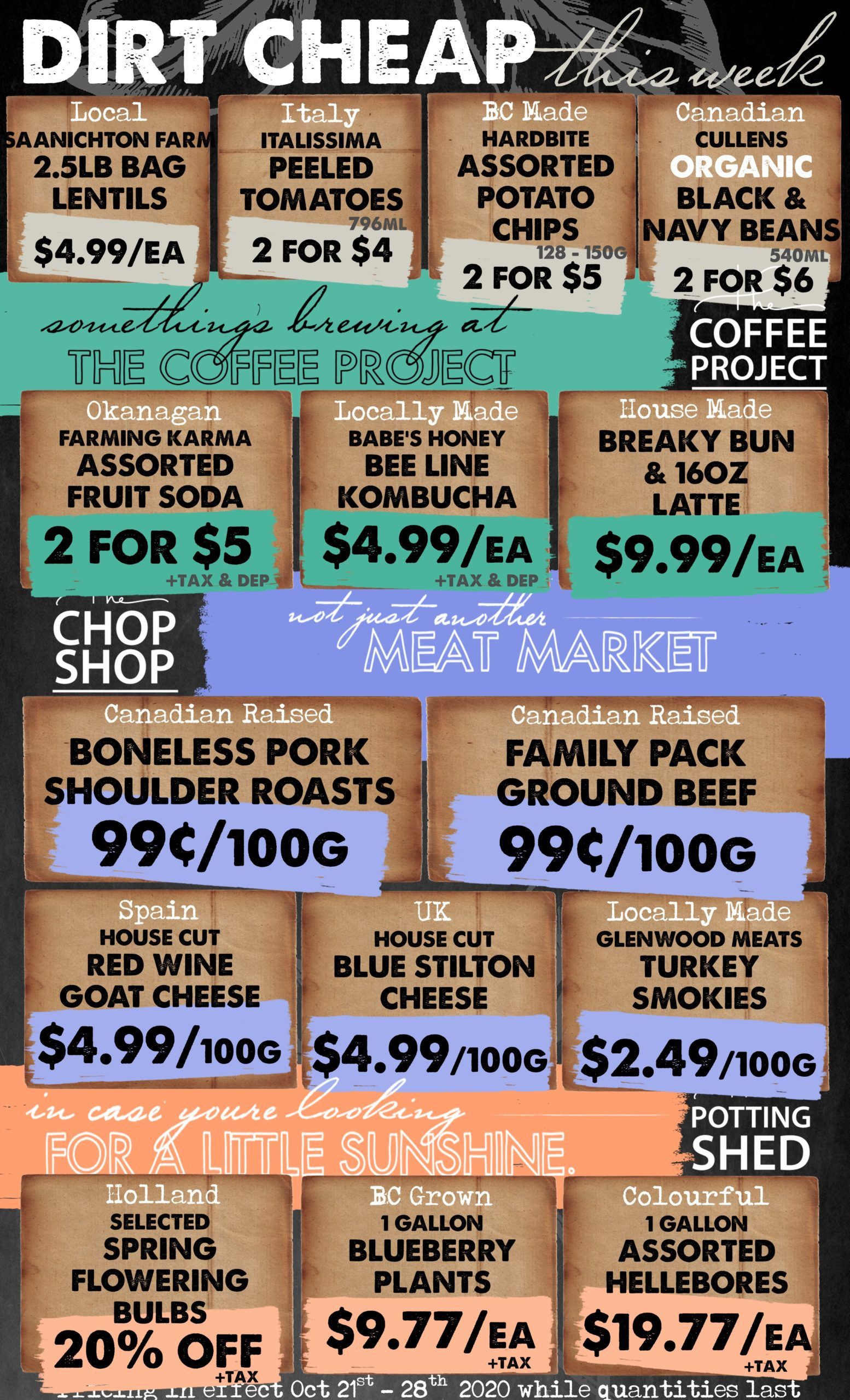 The Root Cellar Flyer October 22 to 28