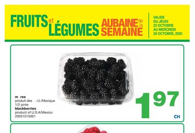 Wholesale Club (QC) Produce Deal of the Week Flyer October 22 to 28