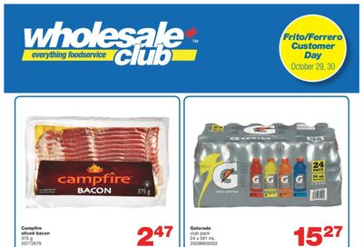 Wholesale Club (West) Flyer October 22 to November 11