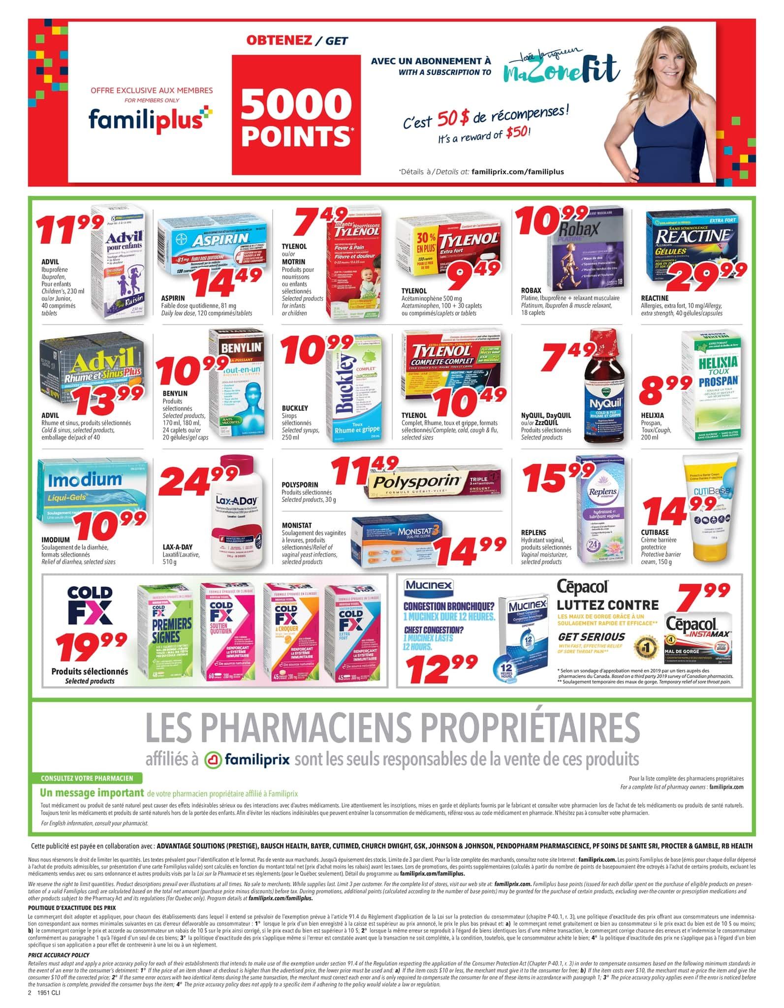 Familiprix Clinique Flyer December 19 to 25