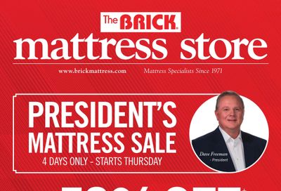 The Brick Mattress Store Flyer October 22 to 26