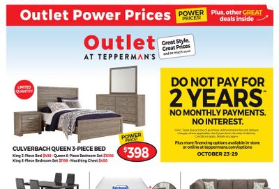 Outlet at Tepperman's Flyer October 23 to 29