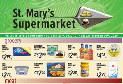 St. Mary's Supermarket Flyer October 23 to 29