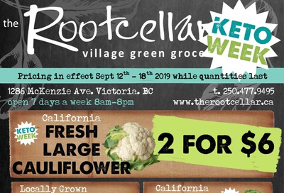 The Root Cellar Flyer September 12 to 18